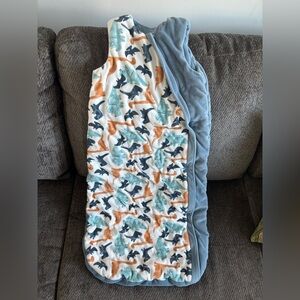 Cozy Kids Dinosaur sleeping bag  - Blue, Orange, White